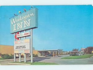 Pre-1980 OLD CARS & WAUKEGAN INN MOTEL & RESTAURANT Waukegan IL ho4406