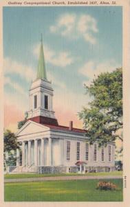 Illinois Alton Godfrey Congregational Church 1943 Curteich
