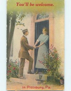 Divided-Back ROMANCE POSTCARD Pittsburgh Pennsylvania PA HM5151