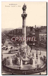 Old Postcard Marseille Fontaine Cantini