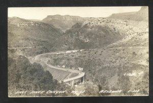 RPPC SALT RIVER CANYON ARIZONA HIGHWAY BRIDGE REAL PHOTO POSTCARD