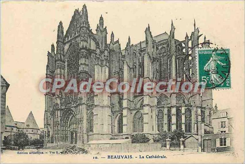 Old Postcard Beauvais Cathedrale