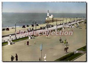 Postcard Modern Treport La Digue Promenade