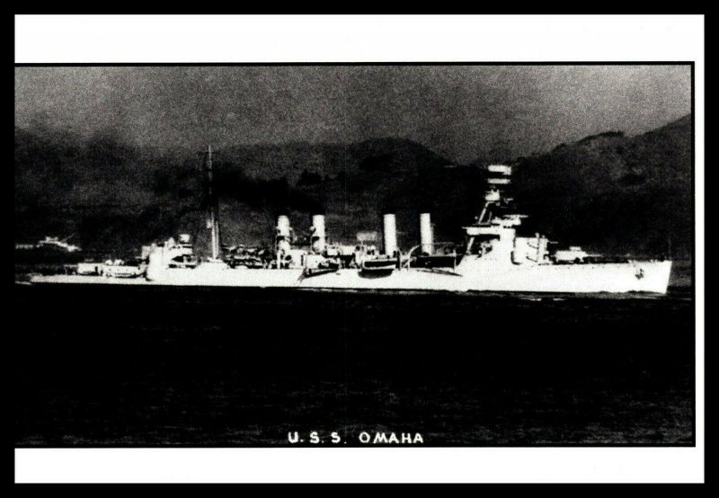 Postcard  USS Omaha CL-4 