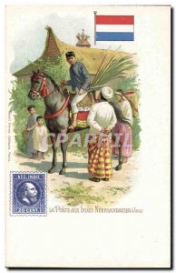 Old Postcard The post Indonesia to the Netherlands Indies Horse