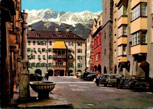 Austria Innsbruck Herzog-Friedrich Street With The Golden Roof 1965