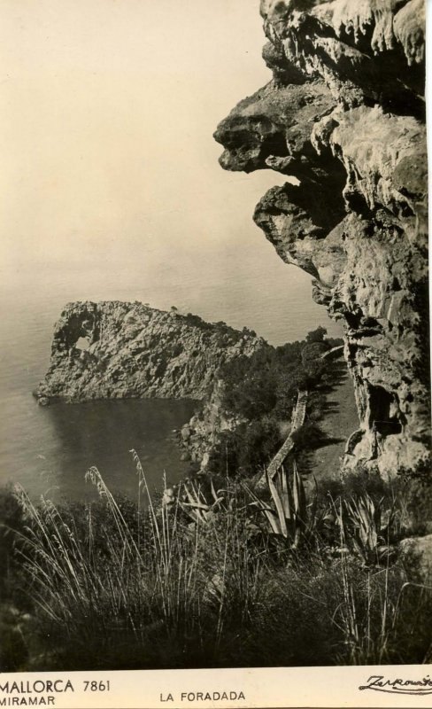 Spain - Mallorca. Seacoast, La Foradada    RPPC