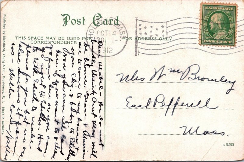 New Post Office, Providence, Rhode Island RI Vintage Postcard JB6