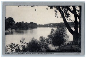 c1920 Scene Sacramento River Sacramento California CA Vintage Antique Postcard