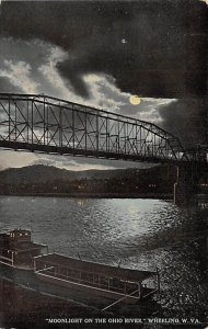 Moonlight on Ohio River, Wheeling, WV