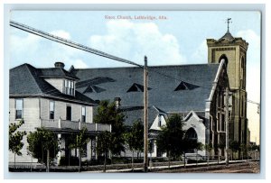 c1910 Knox Church, Lethbridge Alberta Canada Unposted Antique Postcard