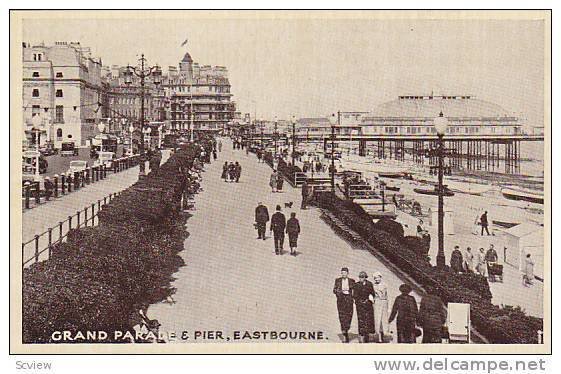 Bird's Eye View, Grand Parade & Pier, Eastbourne, Sussex, England, United Kin...