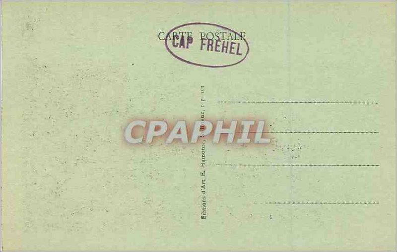 Old Postcard 8057 Cap Frehel appearance of the cliffs form panel