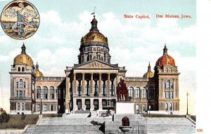 State Capitol Des Moines, Iowa, USA Unused 