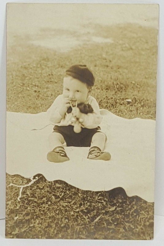 Baby Portrait RPPC Missouri Vintage Postcard 