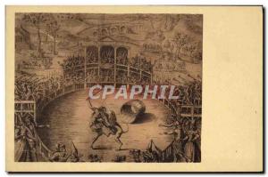 Old Postcard Montargis Dog Fight Fight