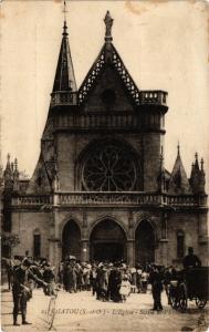 CPA CHATOU - L'Église - Sortie de l'Église (359468)