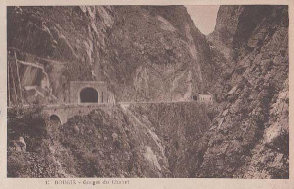 Gorges Du Chabet 17 Bougie Algeria Antique Algerian Mediterranean Old Postcard