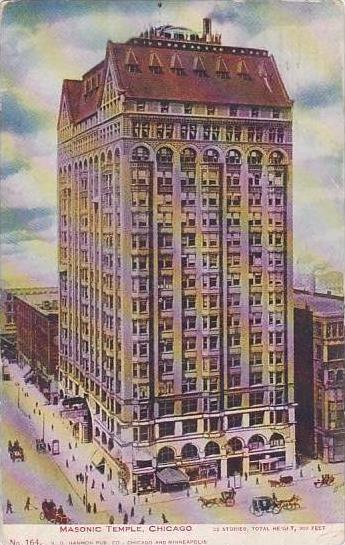 Illinois Chicago Masonic Temple 1906