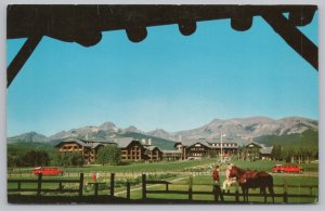 State View~Glacier Park Lodge @ Glacier Park Montana~Vintage Postcard