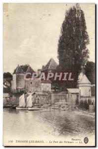 Old Postcard Thonon Les Bains Port des Pecheurs