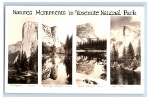 Vintage RPPC Natures Monument In Yosemite National Park. Postcard P129E