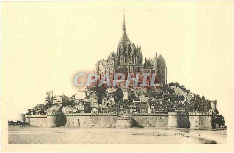 Postcard Abbey of Mont Saint Michel Vue Generale East Face