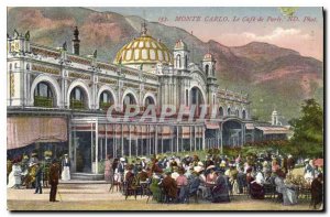 Old Postcard Monte Carlo Le Cafe de Paris