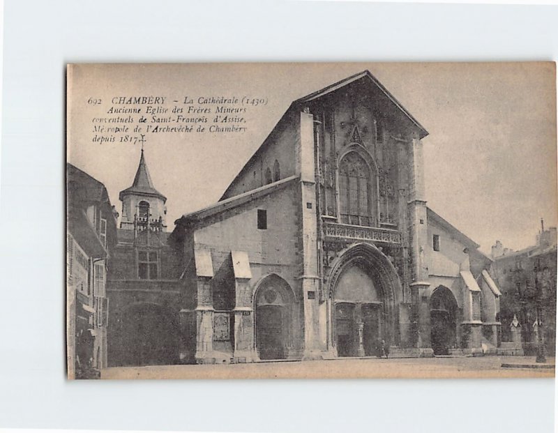 Postcard La Cathédrale Chambéry France