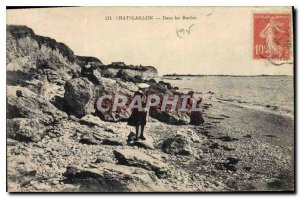 Old Postcard Chatelaillon In the Rocks