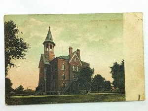 Vintage Postcard 1900's Central School Niles OH Ohio The American News CO Pub