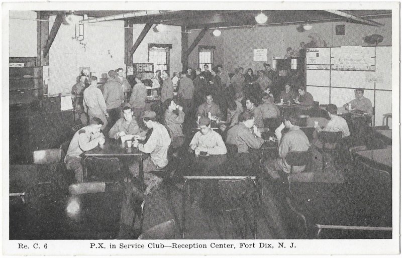 P.X. in Service Club Reception Center Fort Dix New Jersey WW2