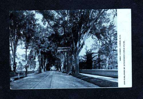 NH View West St KEENE NEW HAMPSHIRE UDB Postcard 1900's