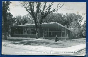 Minden Nebraska ne Jensen Memorial library real photo postcard RPPC