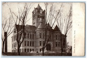 1908 Court House Exterior Roadside Iowa City Iowa IA Posted Vintage Postcard