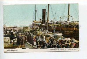 424450 Spain Canary Islands Landing of troops in Puerto la Luz Vintage postcard