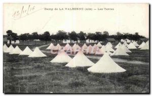 CPA Camp de la Valbonne Ain Les Tentes Militaria 