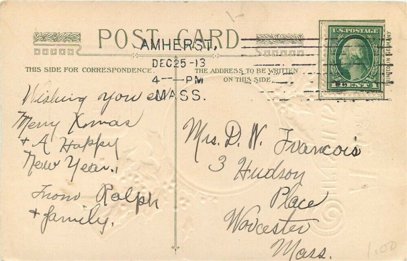 Christmas Greetings, Lot of 5, Lot Number 24