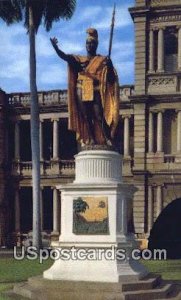 Statue of King Kamehameha - Honolulu, Hawaii HI  