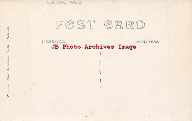 NE, Wilber, Nebraska, RPPC, 1913 Carnival Act Nemo & Nemo, Winnow Photo