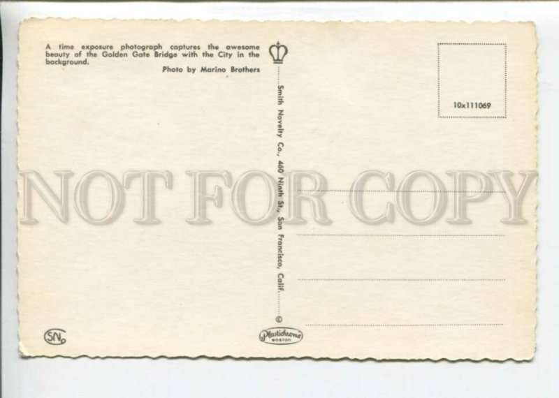 442185 USA California San Francisco Golden Gate Bridge tourist advertising Old
