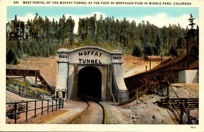 Colorado Middle Pass West Portal Of Moffat Tunnel At Foot Of Berthoud Pass Cu...