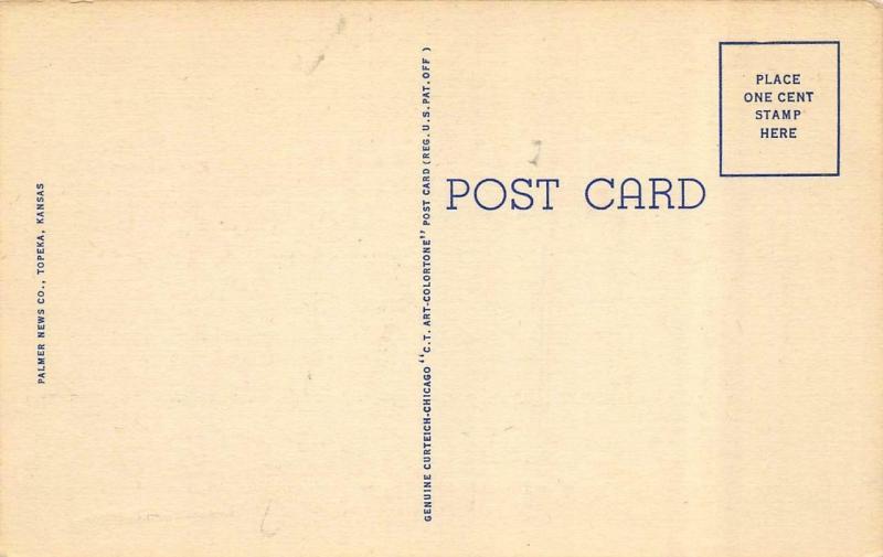 TOPEKA, KS Kansas   SANTA FE GENERAL OFFICE BUILDING   c1940's Postcard