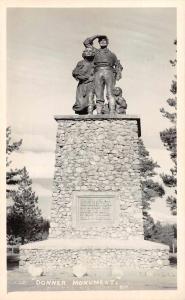 California Donner Monument Real Photo Antique Postcard J72678