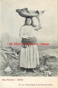 Portugal, Lisboa, Woman in Native Costume, Uma Peixeira, Costa No 1110