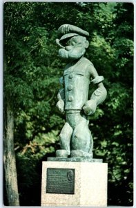 Postcard - Statue Of Popeye, Segar Memorial Park - Chester, Illinois