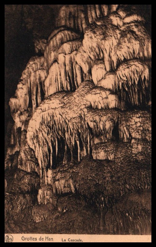 La Cascade,Grottes de Han,Belgium BIN