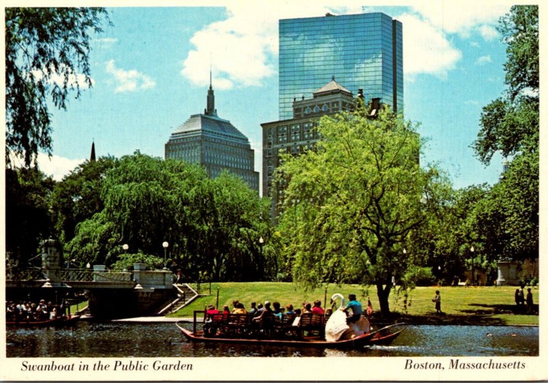 Massachusetts Boston Swanboat In The Public Garden