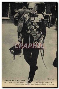 Old Postcard The Army general French commander of British troops in France