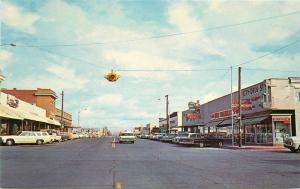 Autos Deming New Mexico 1960s Gold Avenue Schaaf postcard 8606